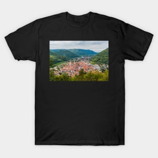 Bad Urach, view of the town centre from the Grafensteige hill T-Shirt